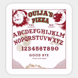 Ouija's Pizza Sticker